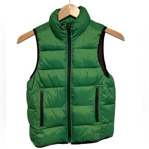 GAP KIDS YOUTH SIZEE SMALL PUFFER VEST - GREEN - USED, GREAT CONDITION